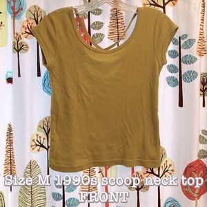 Mid 1990s cotton top with sassy cutouts on back